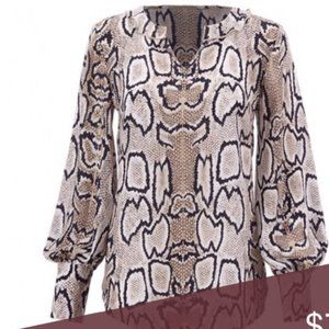 CAbi Fall 19 Serpentine Blouse size large